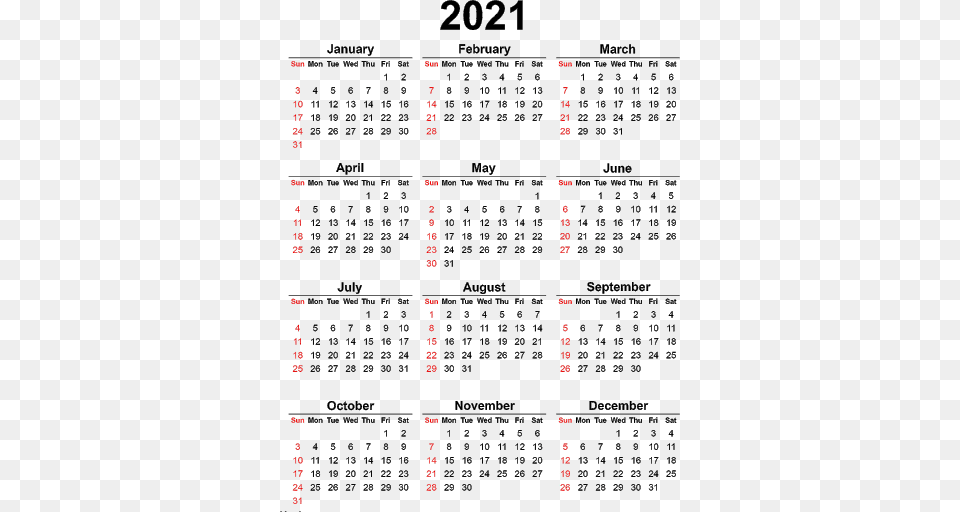 Calendar 2021, Scoreboard, Text Free Png Download