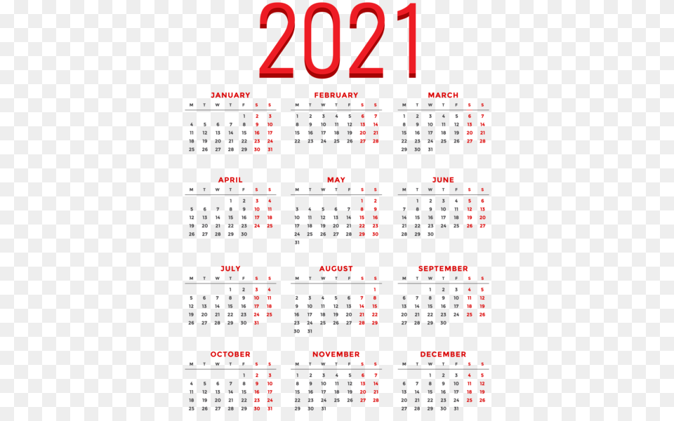 Calendar 2021, Scoreboard, Text Free Png