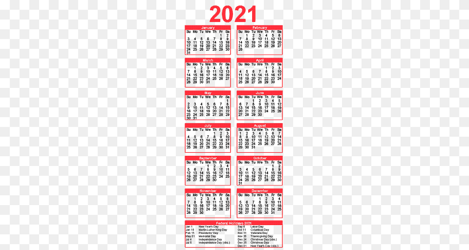 Calendar 2021, Page, Text Free Transparent Png