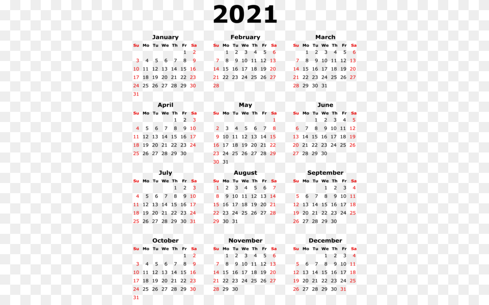 Calendar 2021, Text, Scoreboard Free Png Download