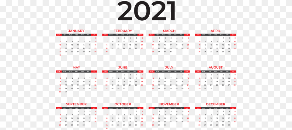 Calendar 2021, Scoreboard, Text Free Png Download