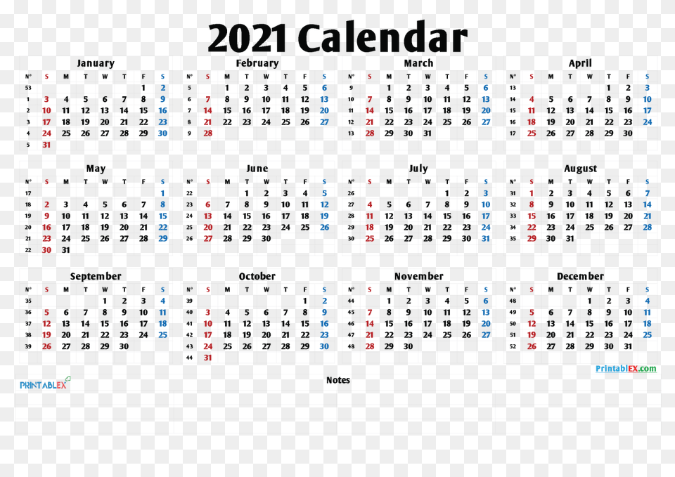 Calendar 2021, Text Free Png