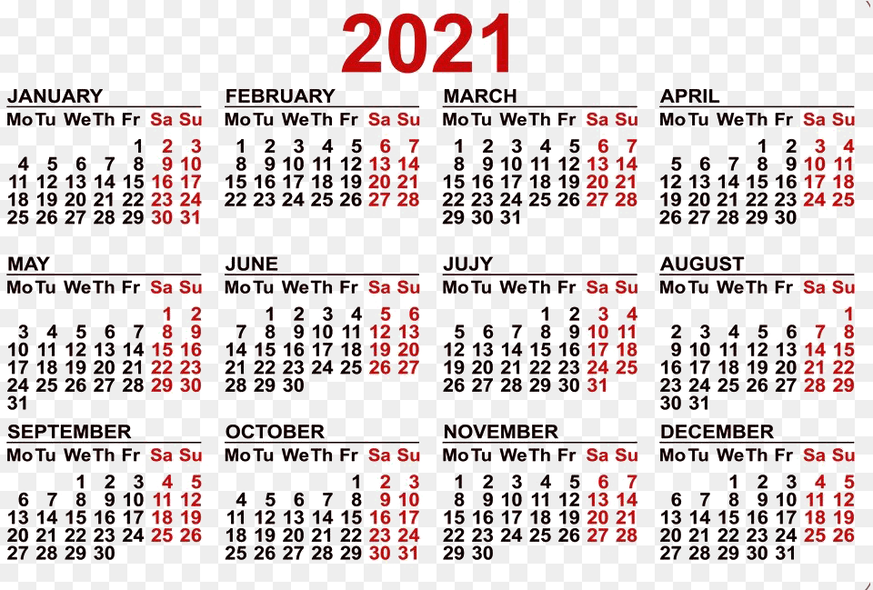 Calendar 2021 Pic Calendario 2020 Numeros Grandes, Text, Scoreboard, Qr Code Png
