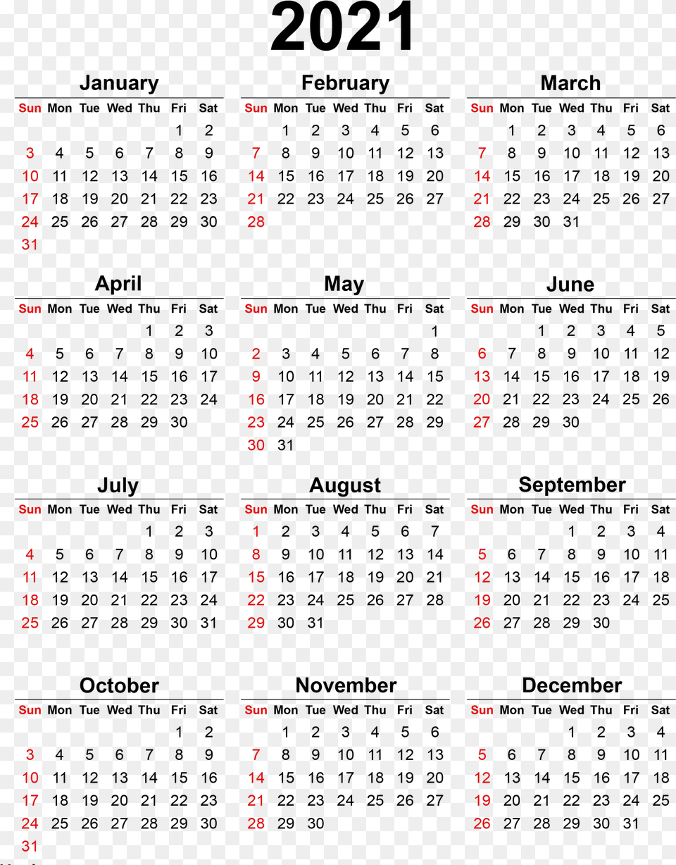Calendar 2021 Transparent Background 2020 Printable Calendar Cute, Scoreboard, Text Free Png