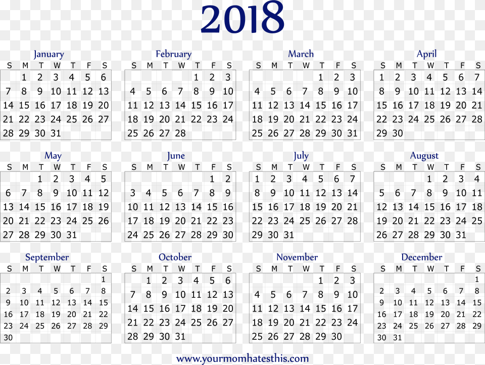Calendar, Text, Page Free Png Download
