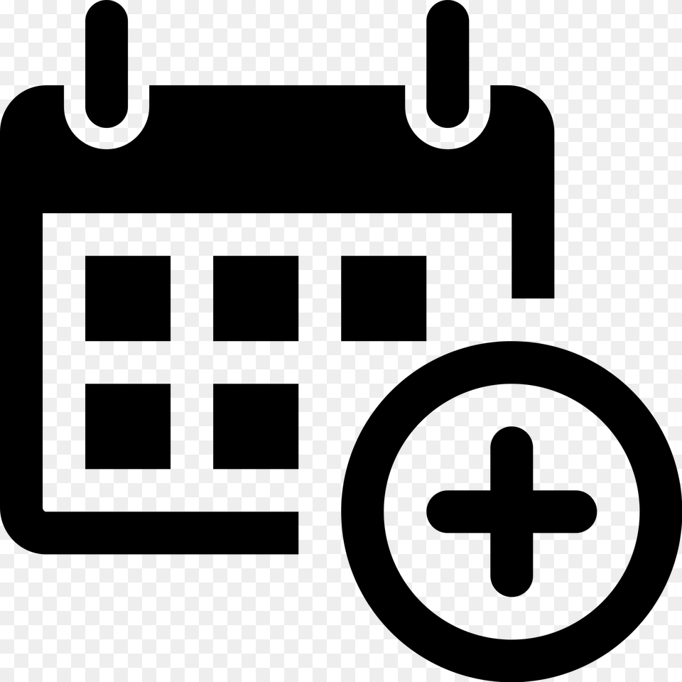 Calendar And Time Icon, Gray Free Png