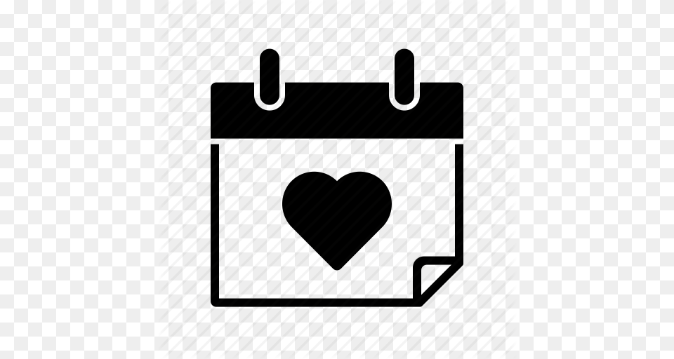 Calendar Date Heart Love Romance Time Valentines Day Icon, Adapter, Electronics, Plug Png