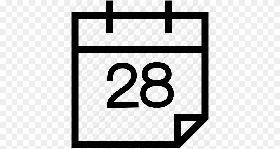 Calendar Icon, Bag, Text, Number, Symbol Png