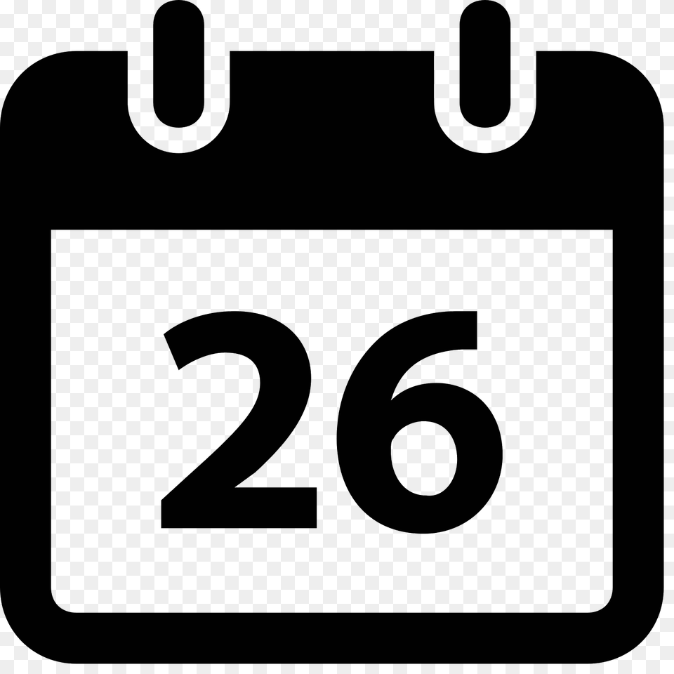 Calendar Icon, Gray Png Image