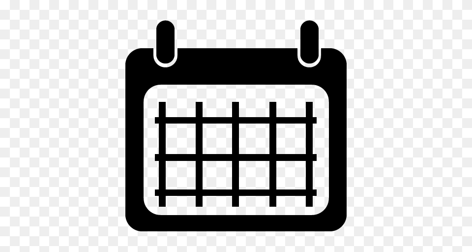 Calendar Icon, Gray Free Png