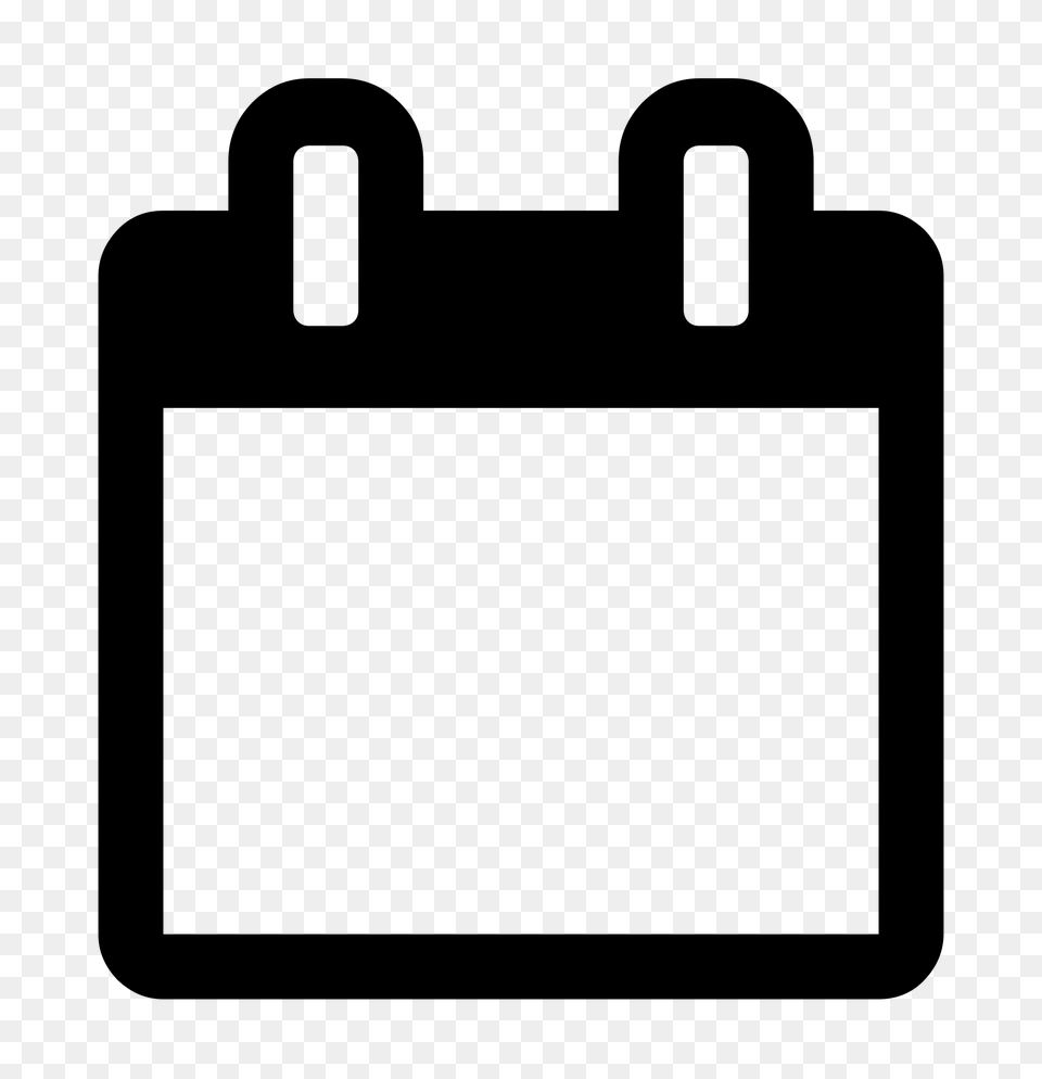 Calendar Icon, Gray Png