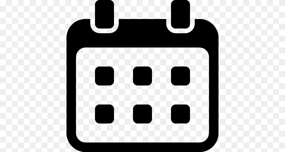 Calendar Icon, Gray Png