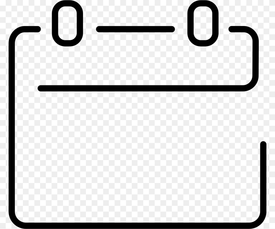 Calendar Icon Empty Clipart Computer Icons Calendar Icon Line, Text, Electronics, Phone Free Transparent Png