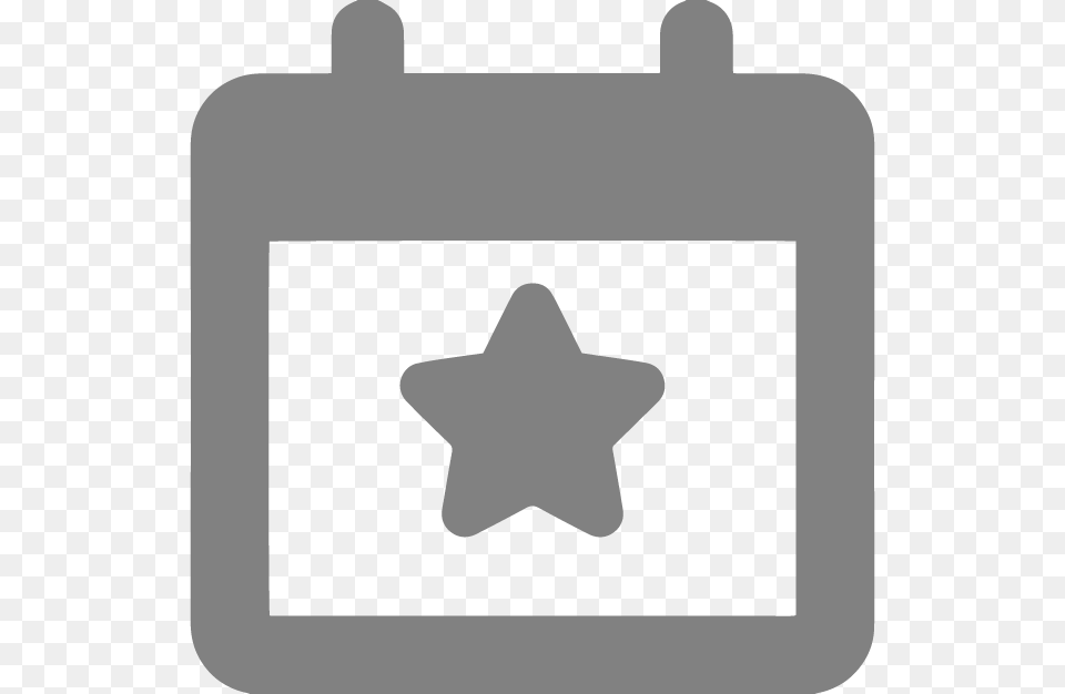 Calendar Icon Iphone, Symbol, Star Symbol Free Png