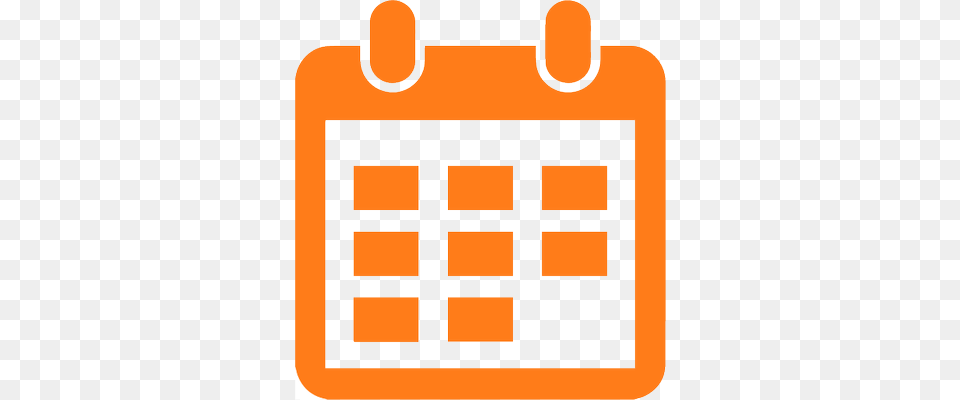 Calendar Icon Orange Rgb Black And White Clipart Calendar, First Aid, Text, Bag Png