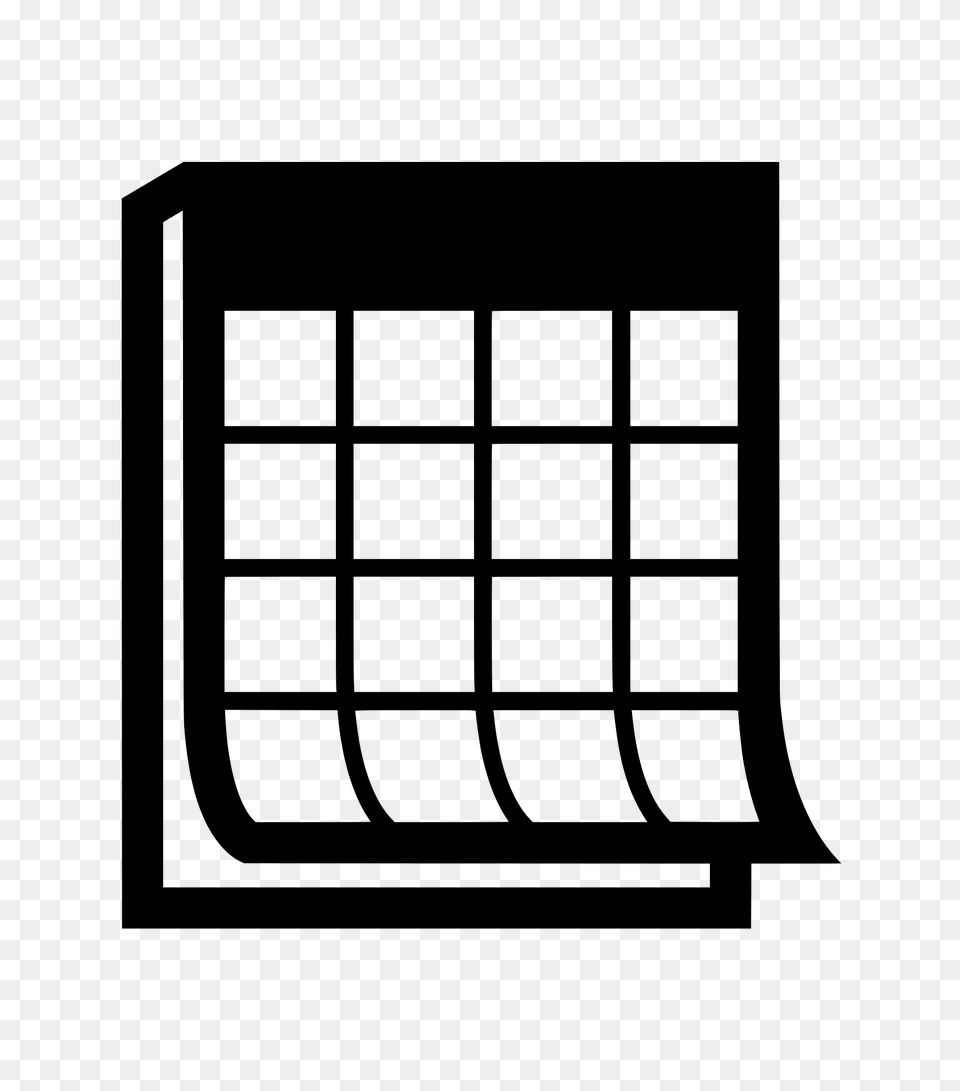 Calendar Icon Silhouette, Text, Grille Png