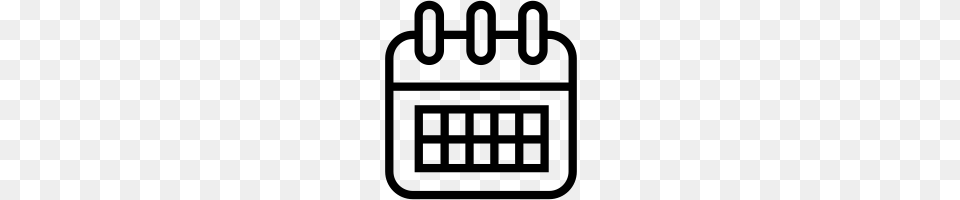 Calendar Icons Noun Project, Gray Free Transparent Png