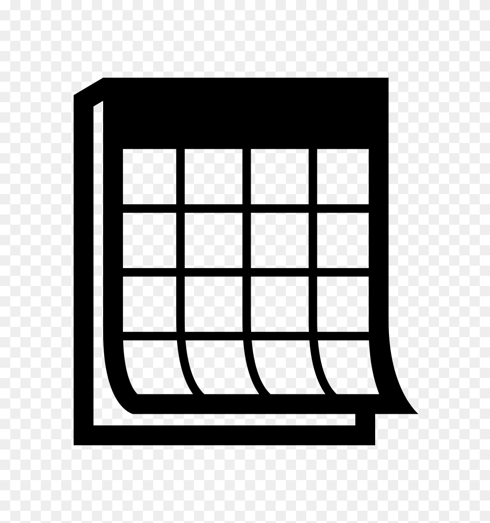 Calendar Noun Project, Gray Free Transparent Png
