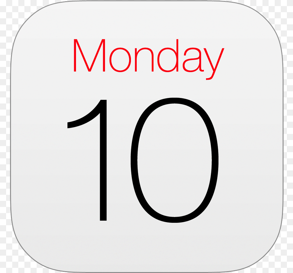 Calendar Official Icon Iphone, Number, Symbol, Text Free Png Download