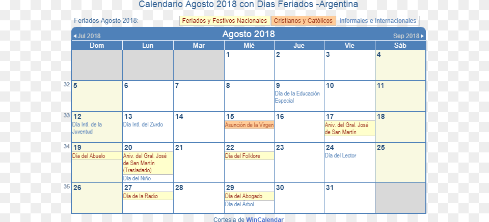 Calendario Argentina Agosto Holidays In October 2019, Calendar, Text Free Transparent Png
