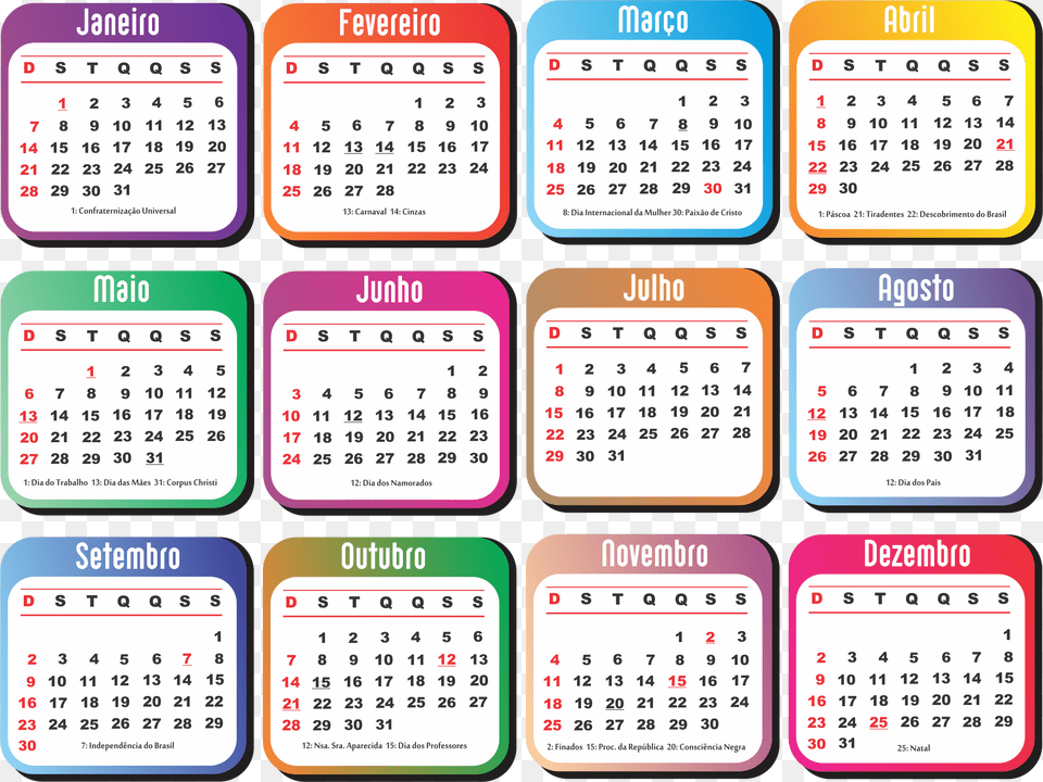 Calendario Calendario 2018 Infantil, Calendar, Text Free Png Download