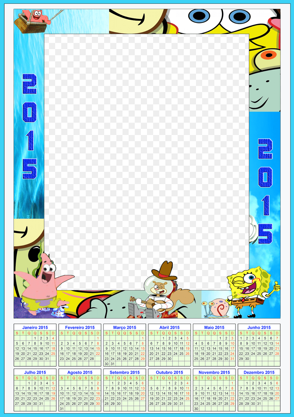 Calendrio 2015 Pngpsd Cartoon, Text, Baby, Person, Face Png