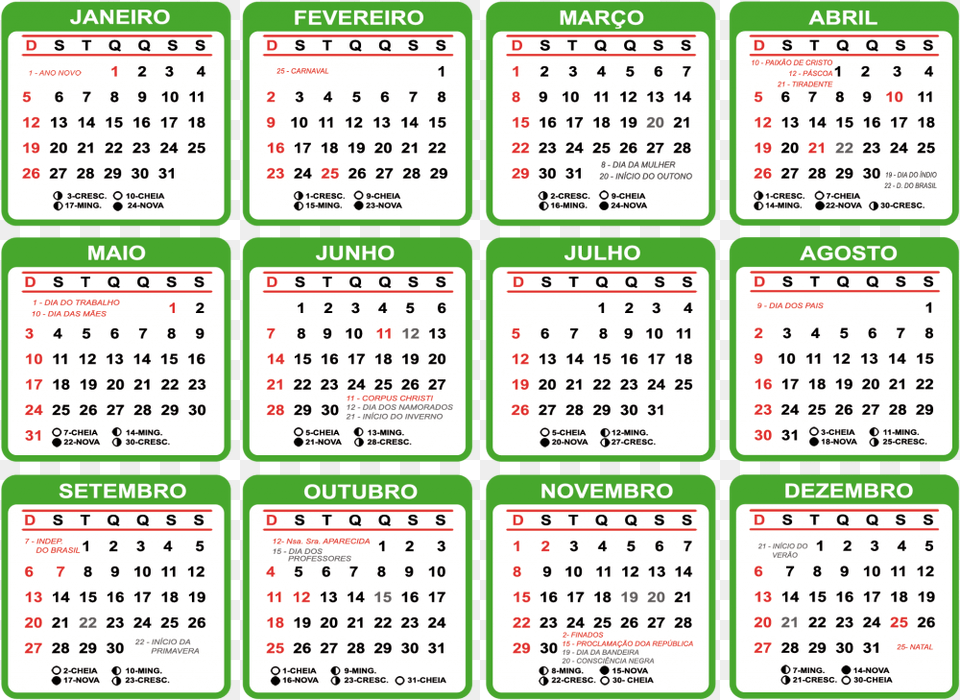 Calendrio 2020 Com Feriados Para Imprimir, Text, Calendar Free Png