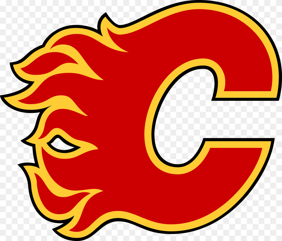 Calgary Flames Calgary Flames Logo, Food, Ketchup, Symbol, Text Free Png