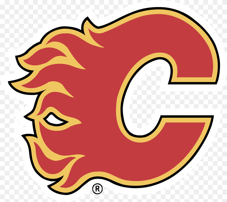 Calgary Flames Logo Transparent Calgary Flames, Text, Symbol, Baby, Number Png Image