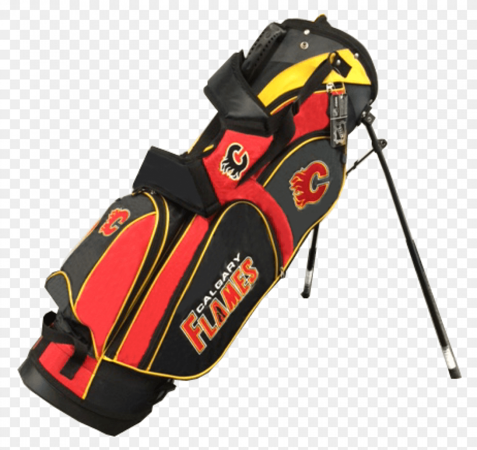 Calgary Flames Stand Golf Bag Fremont Die Nhl Calgary Flames Seat Belt Pads, Golf Club, Sport Free Png