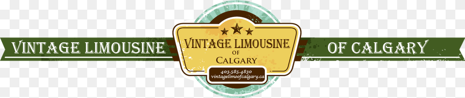 Calgary Vintage Limousine Rentals Label, Logo, Badge, Symbol, Text Png