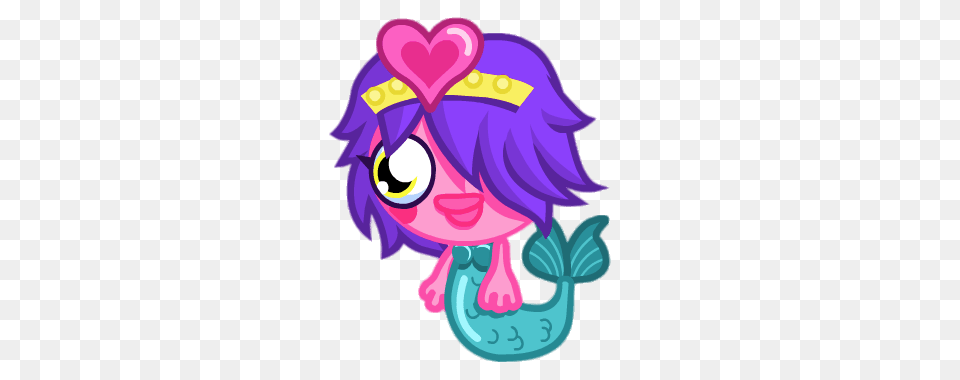 Cali The Valley Mermaid Looking To The Left, Purple, Art, Graphics, Face Free Transparent Png