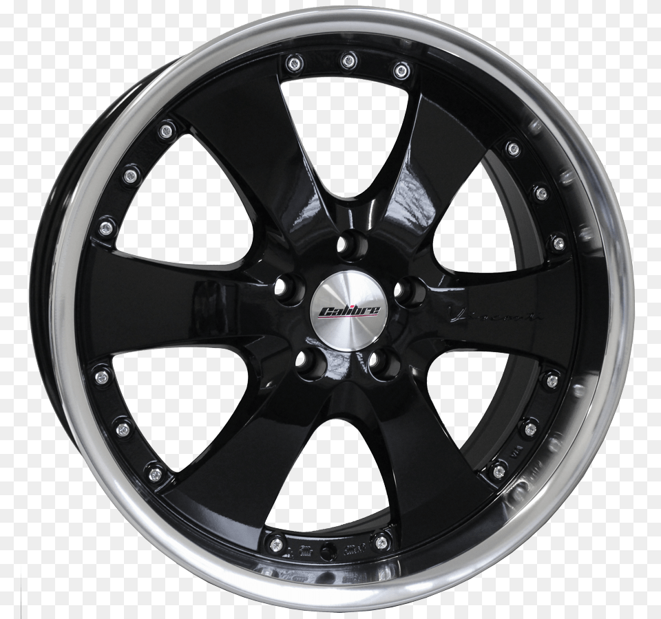 Calibre Voyage Black Polished Lip Alloy Wheel, Alloy Wheel, Car, Car Wheel, Machine Free Transparent Png