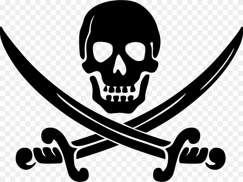 Calico Jack Pirate Logo Clipart, Person, Face, Head Free Png