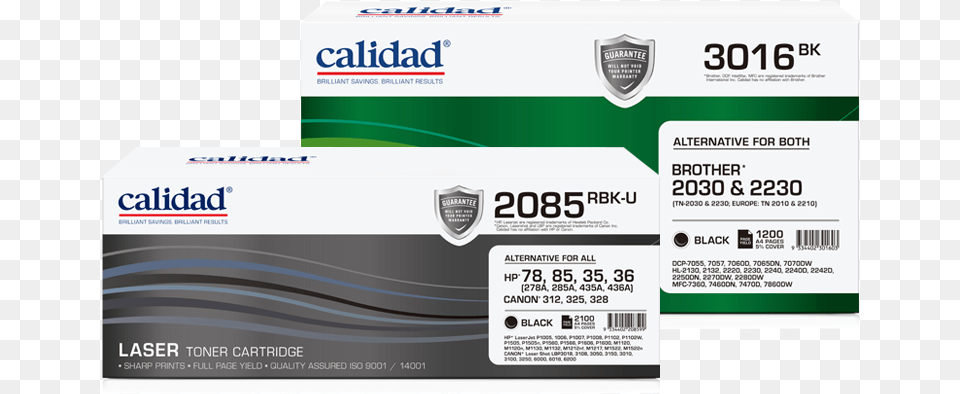 Calidad Laser Toner Cartridges Offer Savings Of Up Label, Text, Paper Png