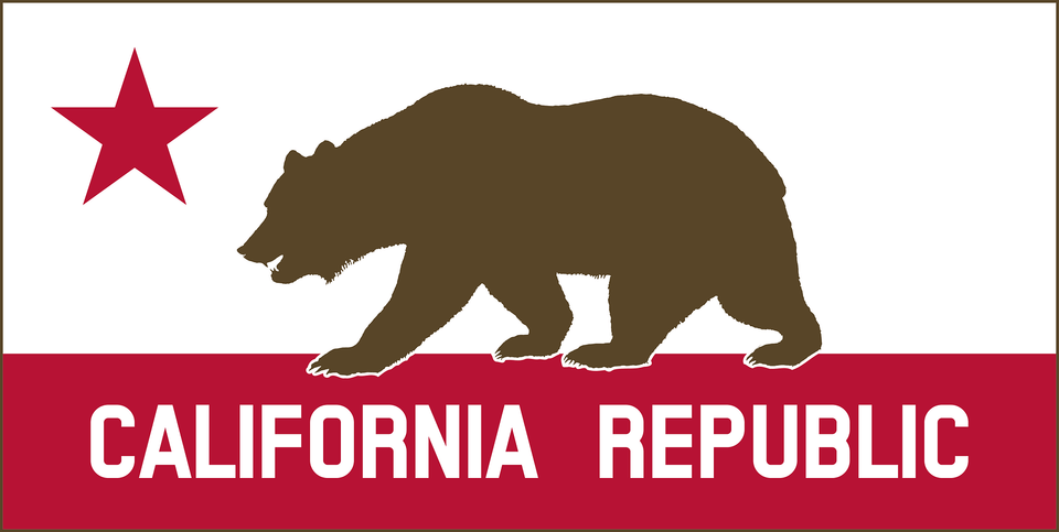 California Banner Clipart, Animal, Bear, Mammal, Wildlife Free Png