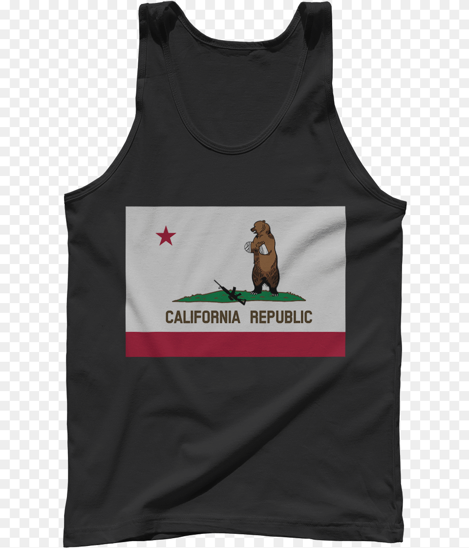 California Bear, Clothing, Tank Top, Person, Adult Png Image