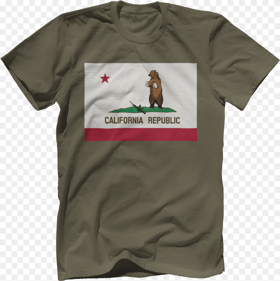 California Bear Arms California Bear Arms Asmdss Beavis And Butthead, Clothing, T-shirt, Shirt, Person Free Transparent Png