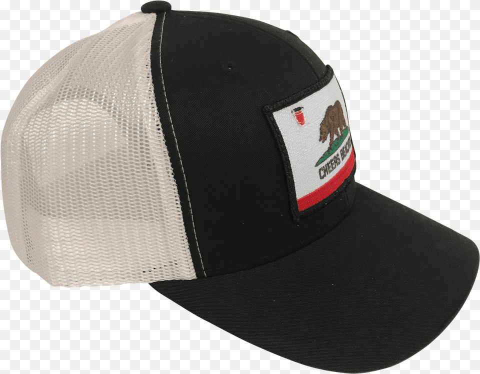 California Bear Flag Cheers Beaches Trucker Hat Baseball Cap, Baseball Cap, Clothing Free Png