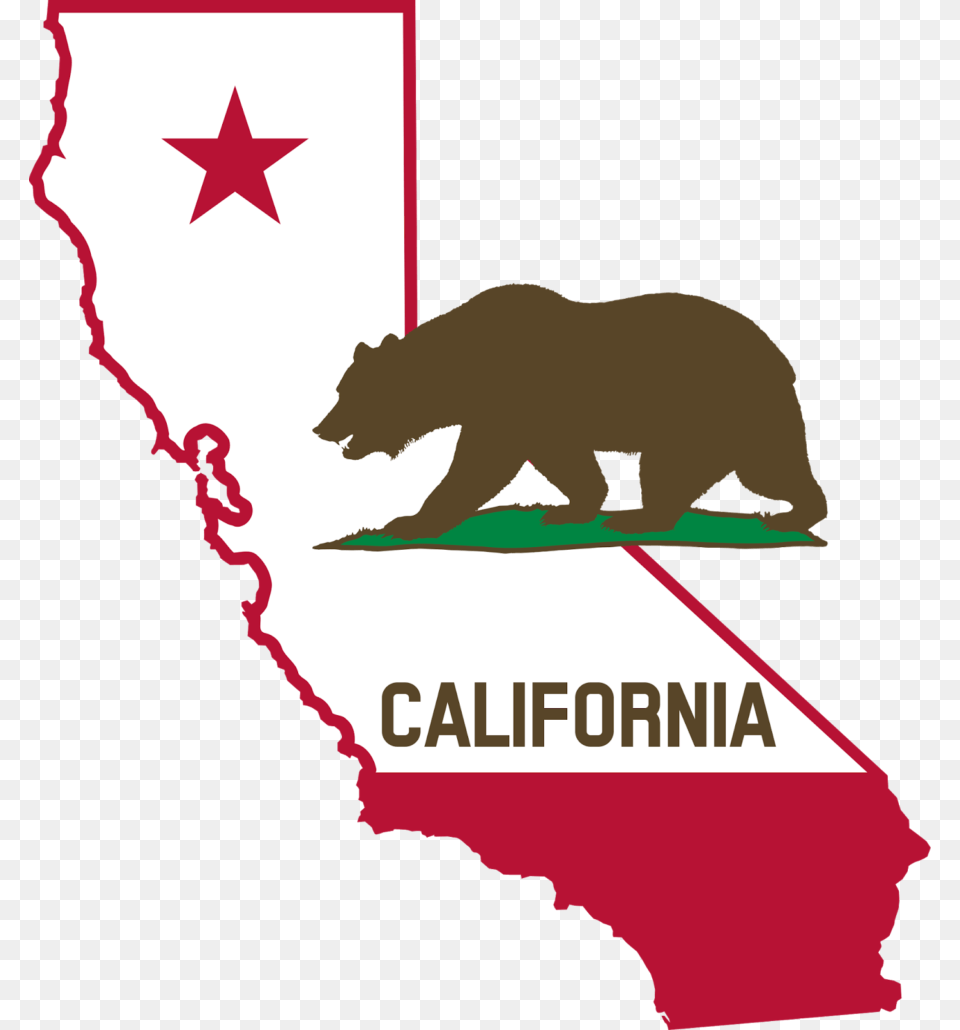 California Bear Map, Animal, Mammal, Wildlife Png Image
