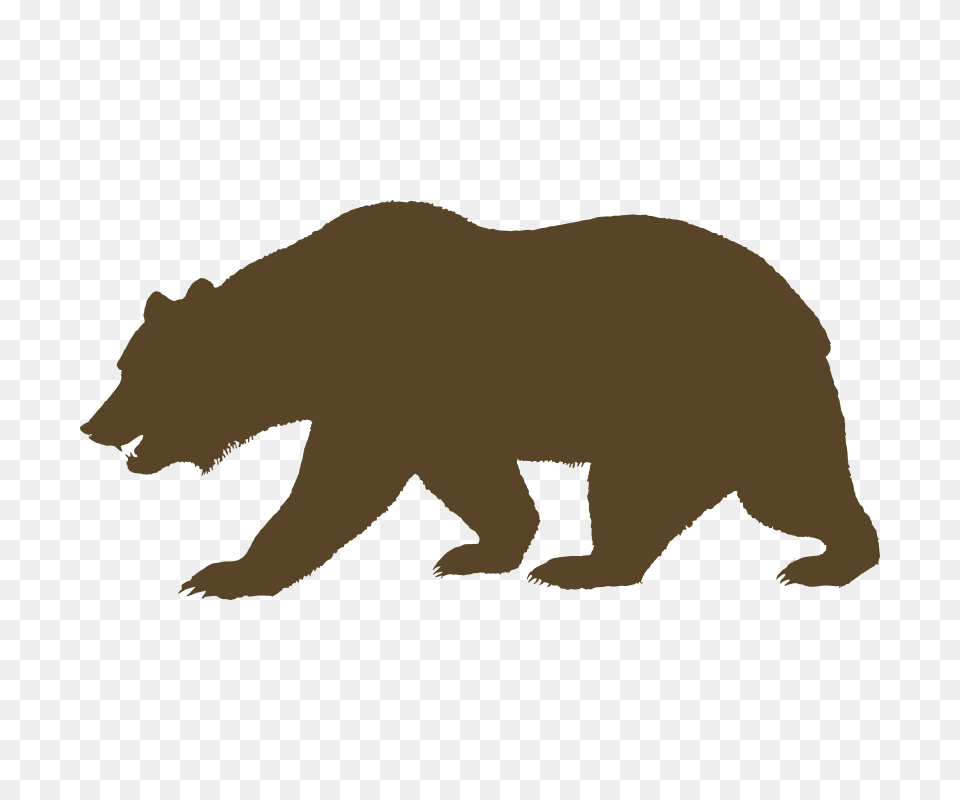 California Bear Outline Free Download Clip Art, Animal, Mammal, Wildlife, Brown Bear Png