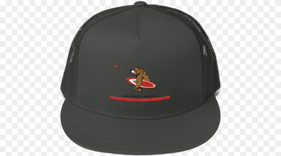 California Bear Republic Heading To Surf Mesh Back Hat Baseball Cap, Baseball Cap, Clothing, Animal, Mammal Free Png