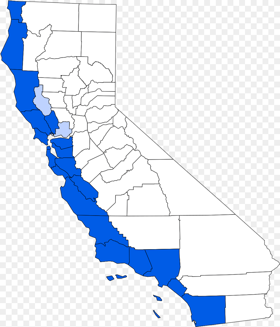 California Coastal Region Map, Chart, Plot, House, Housing Png