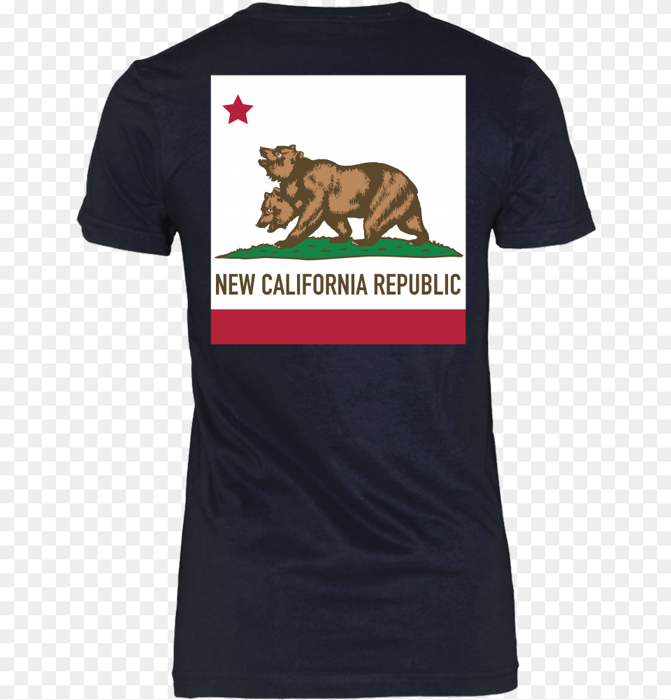 California Flag Shirt New California Republic Flag, T-shirt, Clothing, Adult, Person Free Png