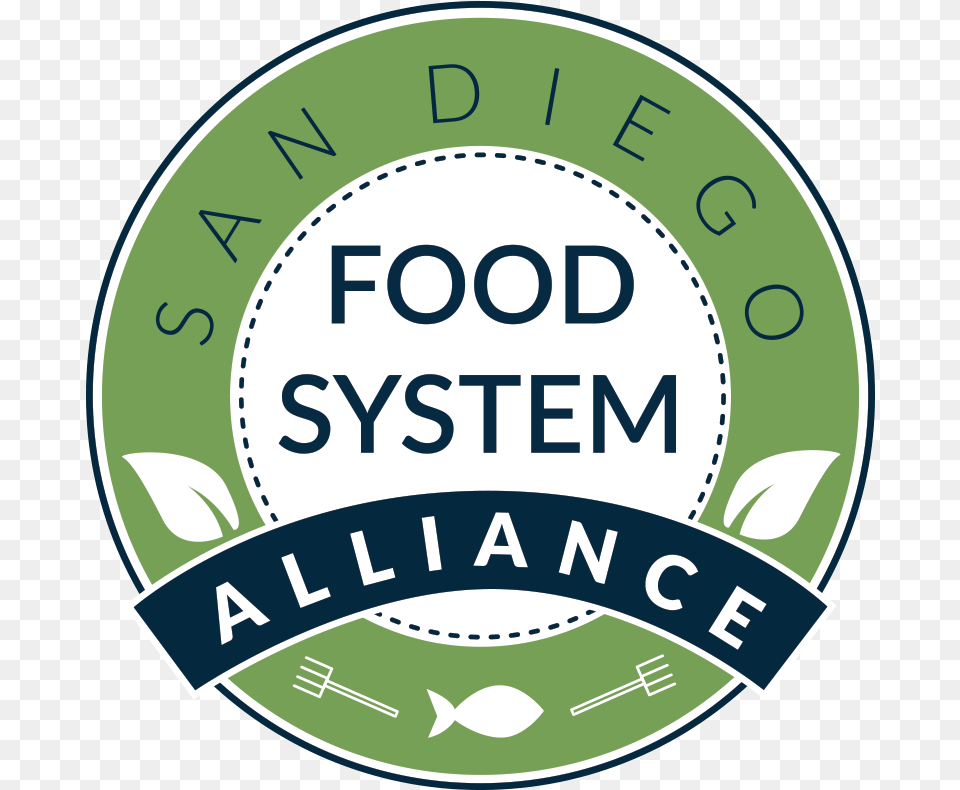 California Food And Farming Network San Diego Food System Alliance, Logo, Badge, Symbol, Disk Free Png