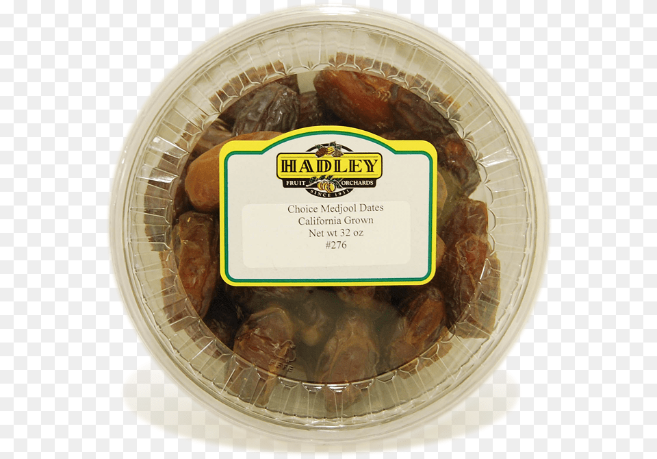 California Grown Choice Medjool Dates 2lb Hadley Fruit Orchards, Bread, Food, Plate Free Png
