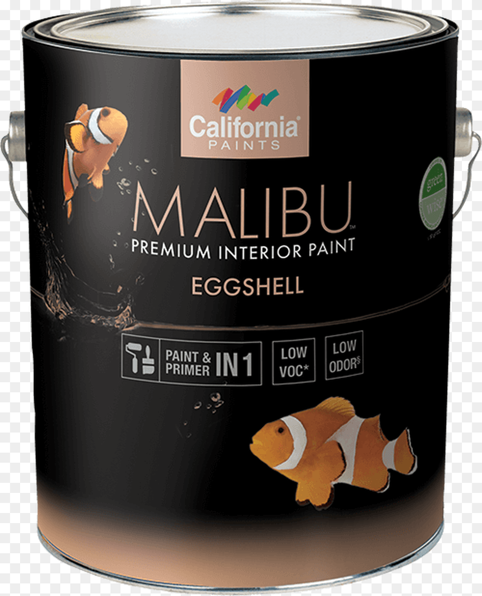 California Malibu Interior Eggshell Gallon Paint, Animal, Fish, Sea Life, Paint Container Free Png Download