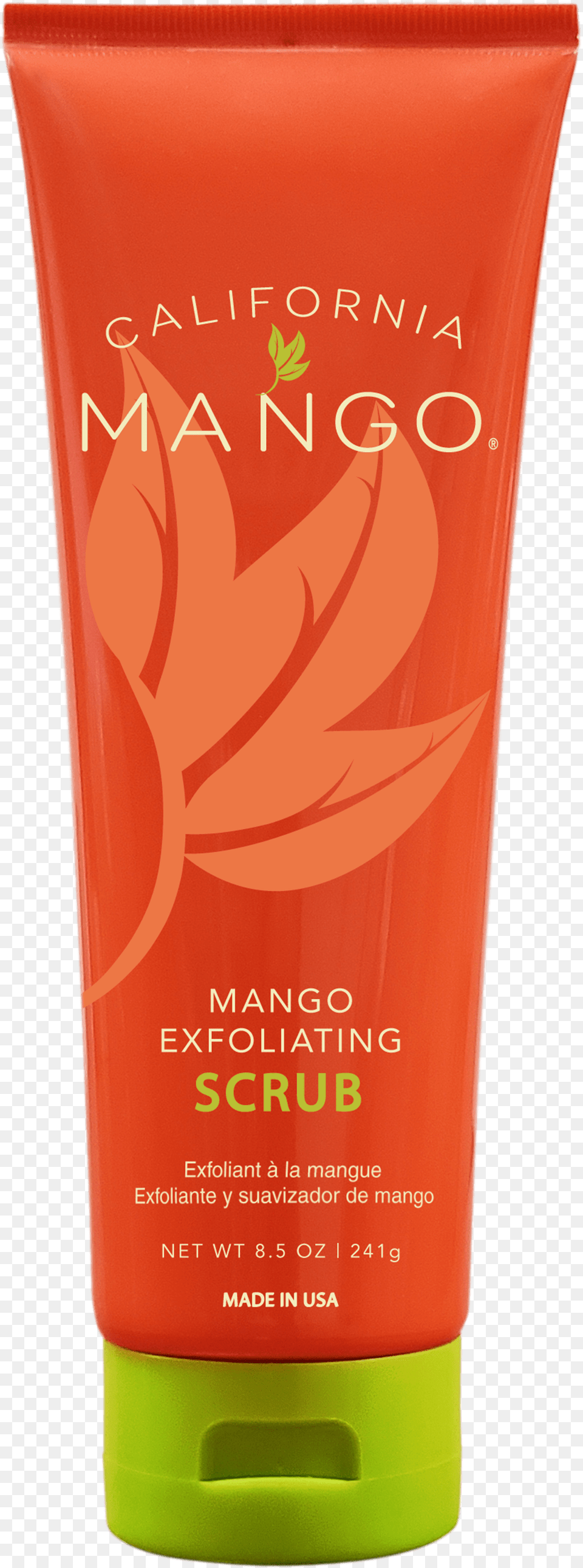 California Mango Mango Exfoliating Scrub, Bottle, Lotion, Cosmetics, Tape Free Transparent Png