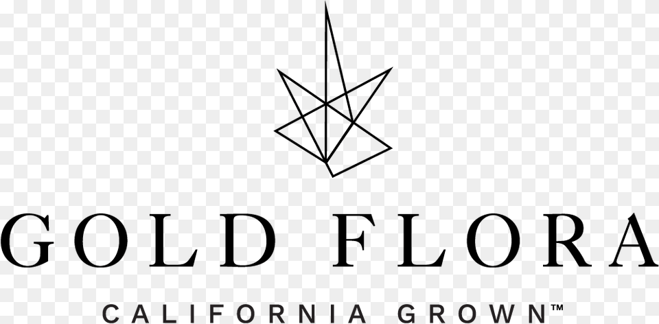 California Outline Gold Flora Cannabis Logo, Star Symbol, Symbol, Text Free Png