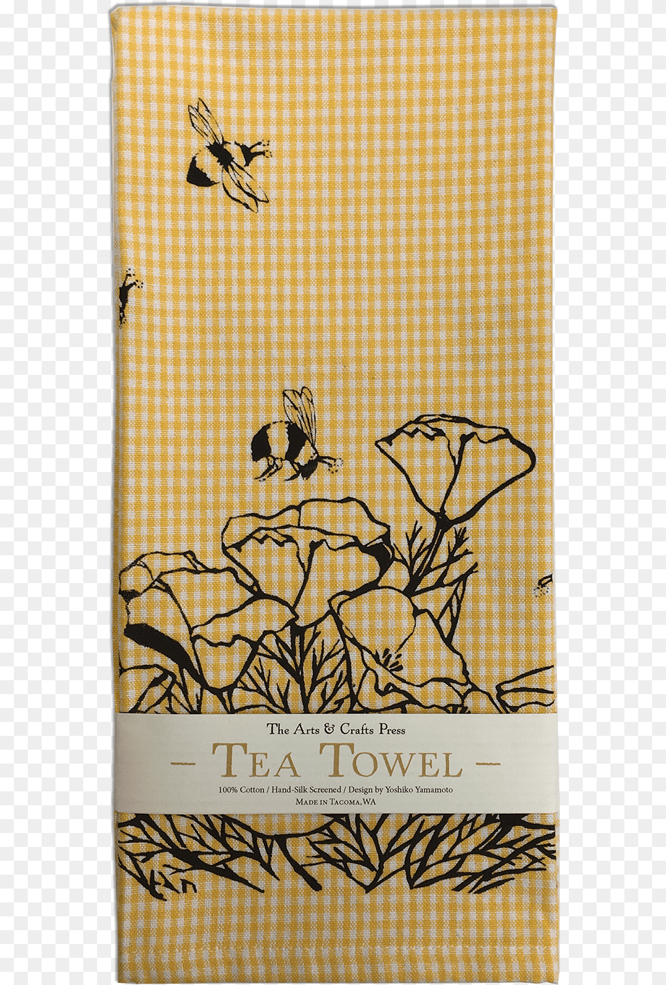 California Poppies Tea Towel California Poppy, Home Decor, Book, Publication, Linen Free Png